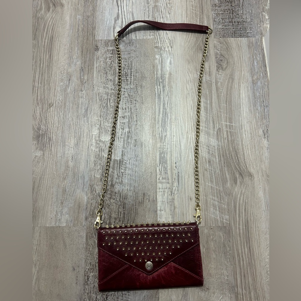 Deep Red Rebecca Minkoff shoulder bag with removable strap